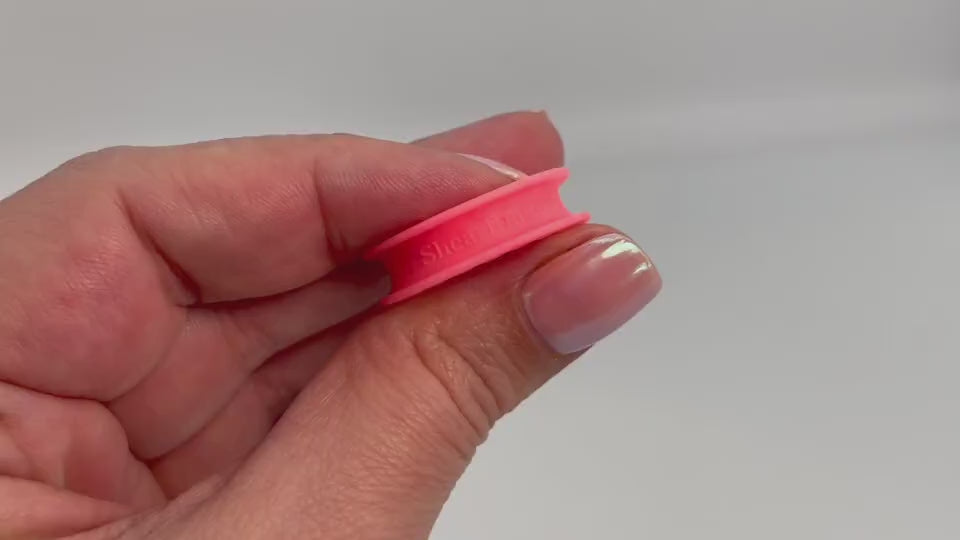Video of ShearRings being squished to showcase the soft, flexible material