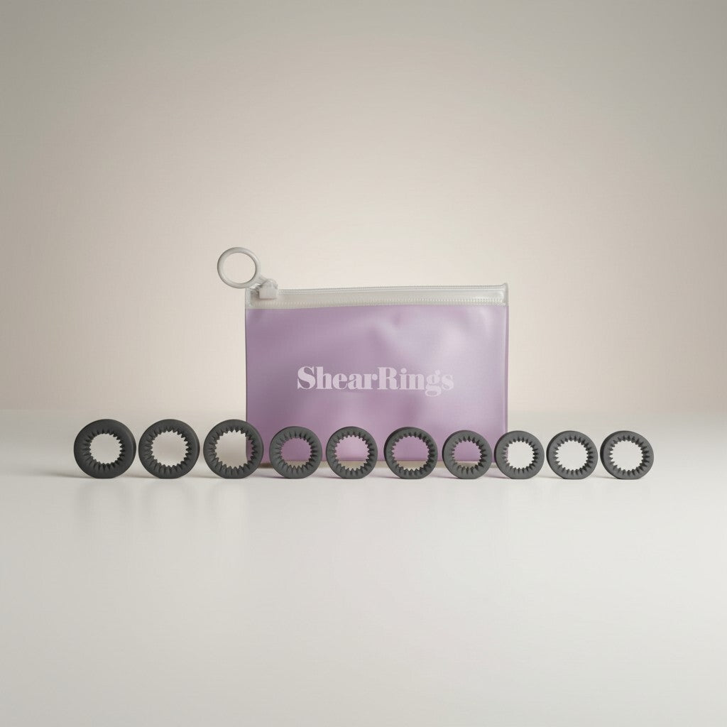 Pet Grooming Ring Inserts | Black, Set of 10