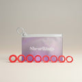 Hair Stylist Ring Inserts | Coral Pink, Set of 8