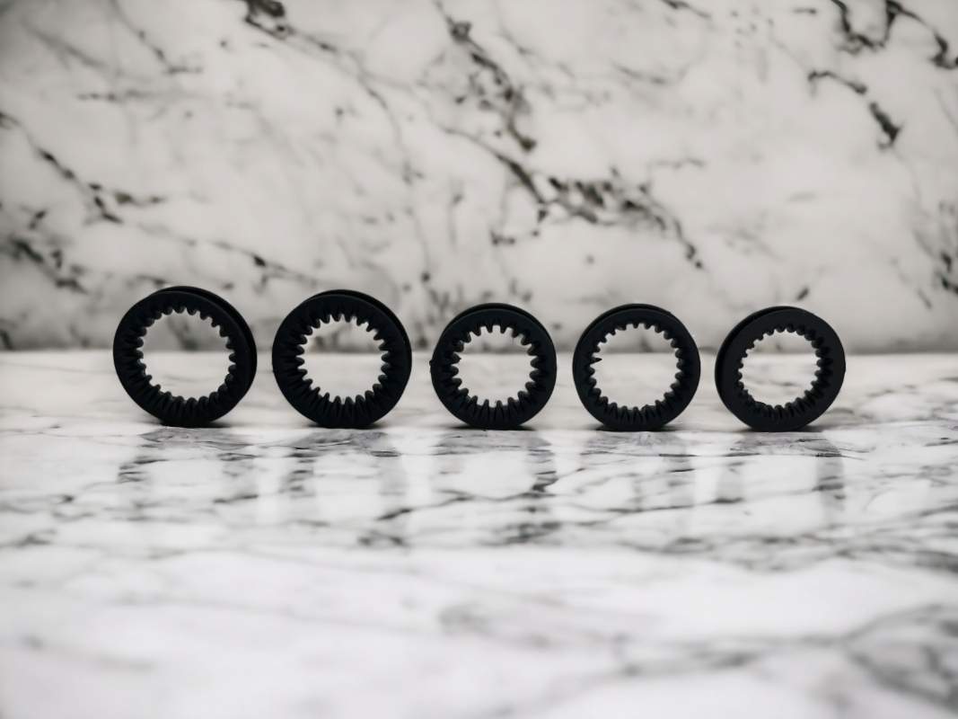 Black ShearRIngs upright on a marble background