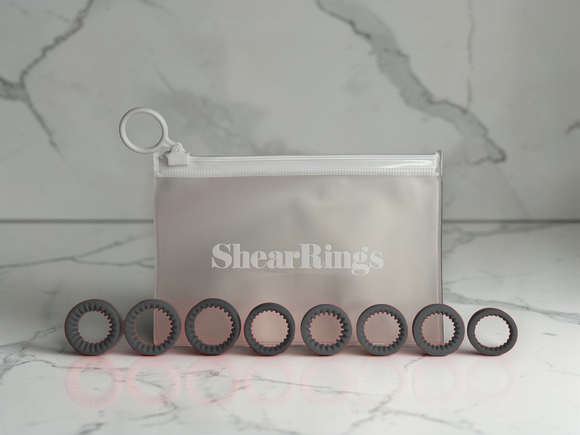 Hair Stylist Ring Inserts | Black, Set of 8