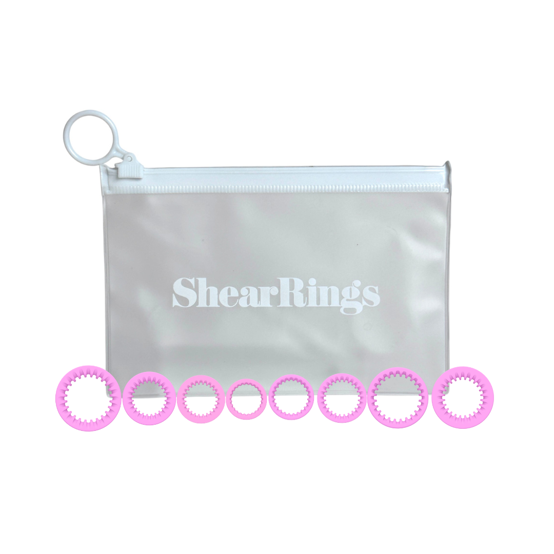 Hair Stylist Ring Inserts | Purple, Set of 8